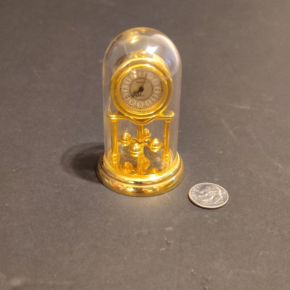 Miniature Gold Dome Clock